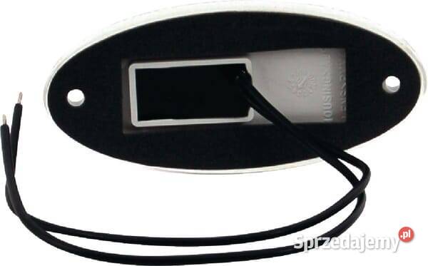 Lampa obrysowa LED owalna 1224V biała