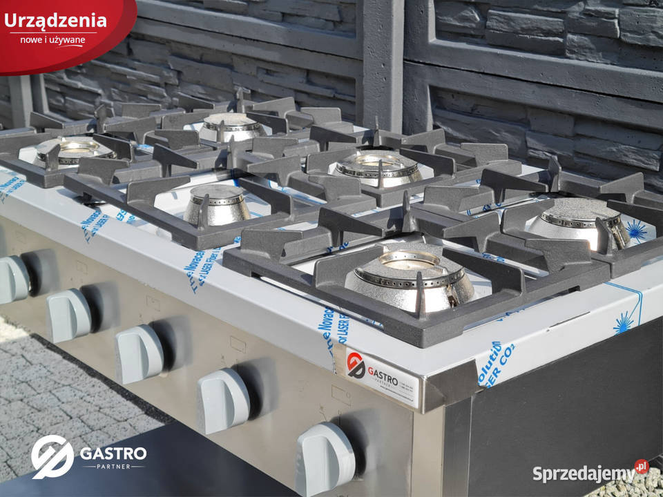 Kuchnia gazowa 6palnikowa nowa 365 kW 120x70x85 Ostrów Wielkopolski
