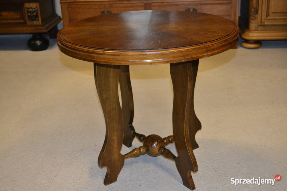 stolik kawowy z kulą dąb sprzedam