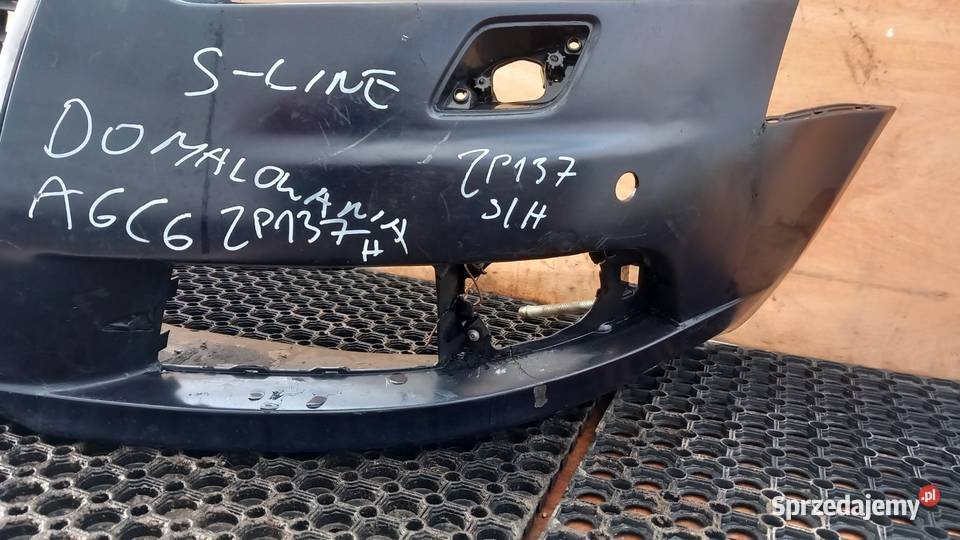 AUDI A6 C6 SLINE ZDERZAK PRZÓD SPRYSKI LZ7R Pasy przednie i tylne wielkopolskie