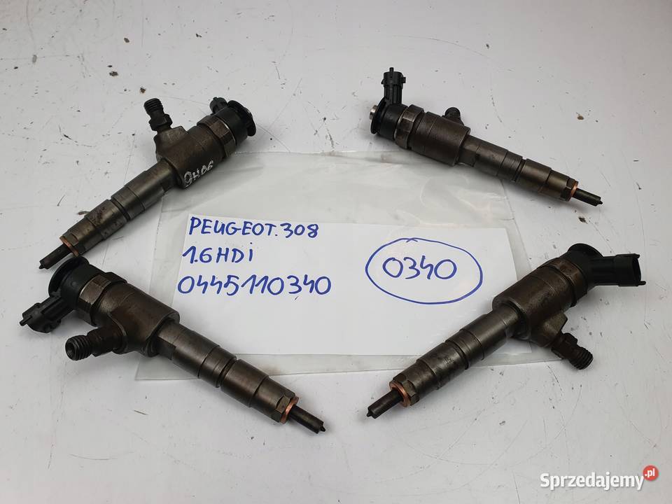 WTRYSKIWACZ Peugeot 308 16 HDI 0445110340 Chełm