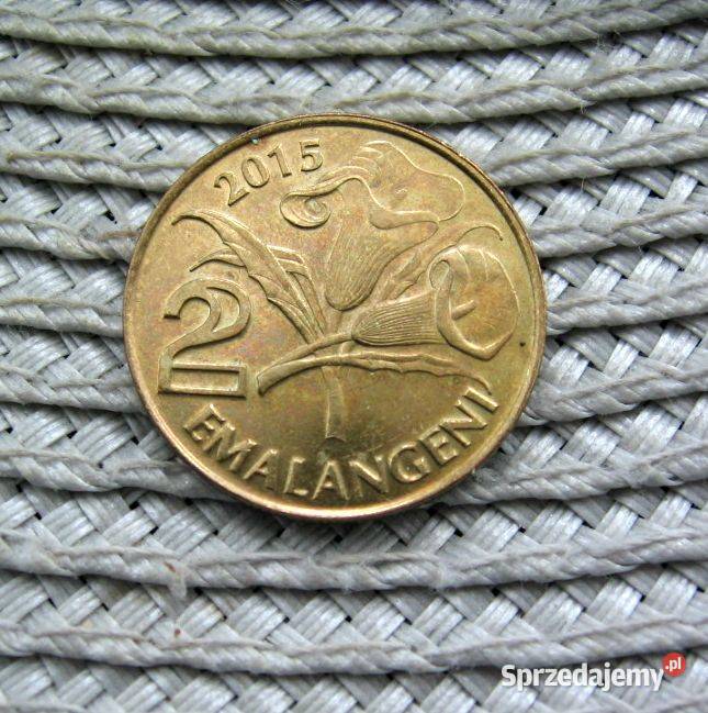 Eswatini Suazi 2 Emalangeni 2015r Ładna wielkopolskie Kalisz