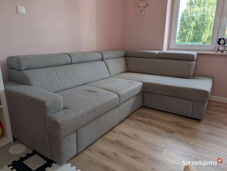 Rozkładana Kanapa z Agata meble szara stan Dankowice