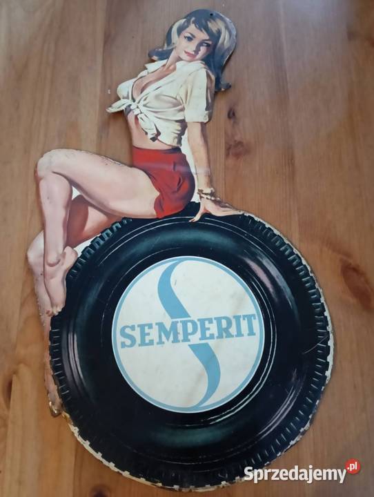 Oryginalna tablica reklamowa SEMPERIT lata 5060 Sulechów