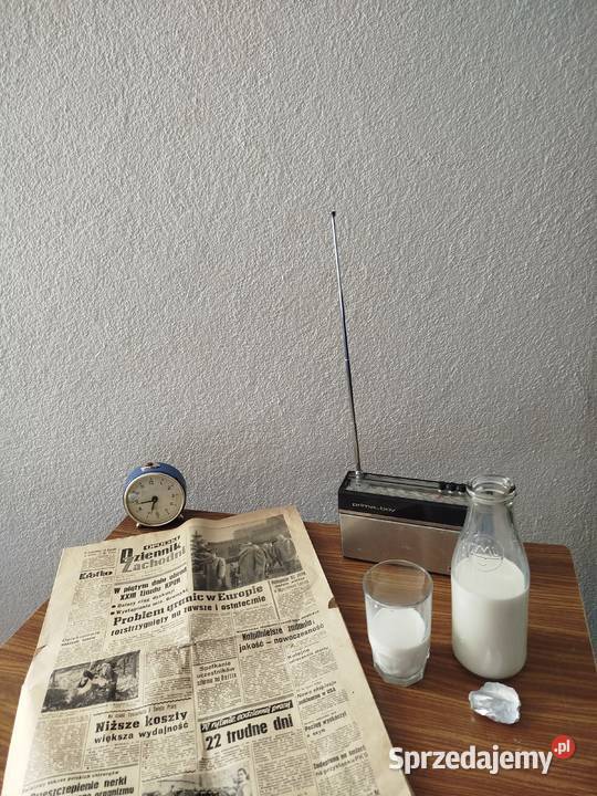 Butelka mleczną z PRL Opole