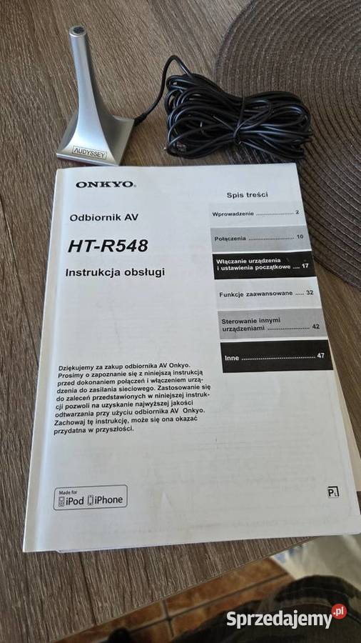 Amplituner 51 Onkyo HTR548 kujawsko-pomorskie Toruń
