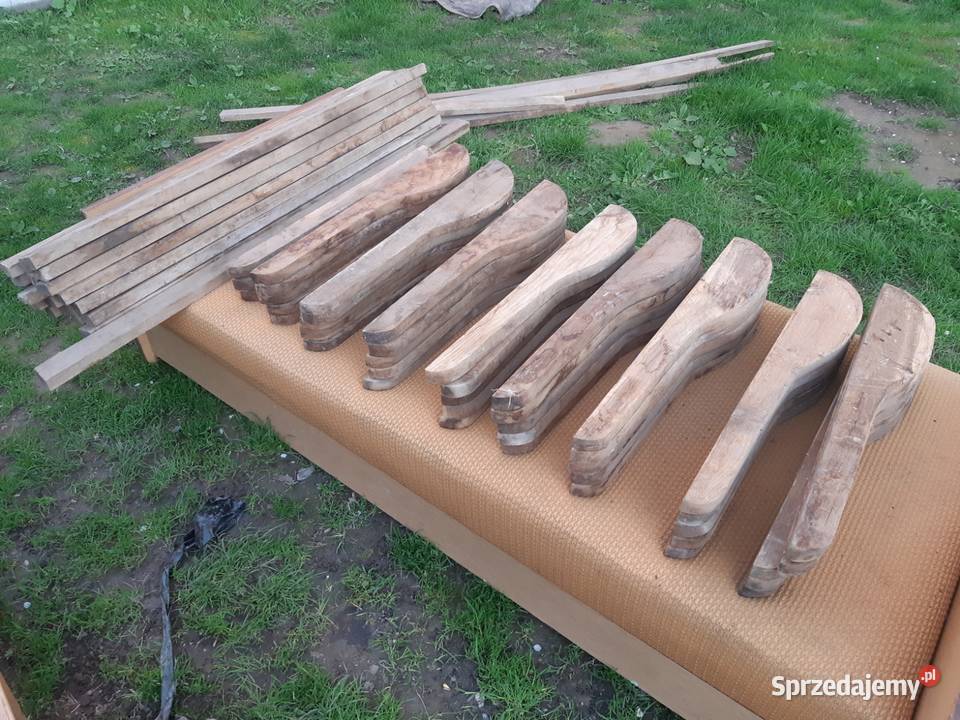 Barierka balustrada balkon taras drewno dębowe Bychawa