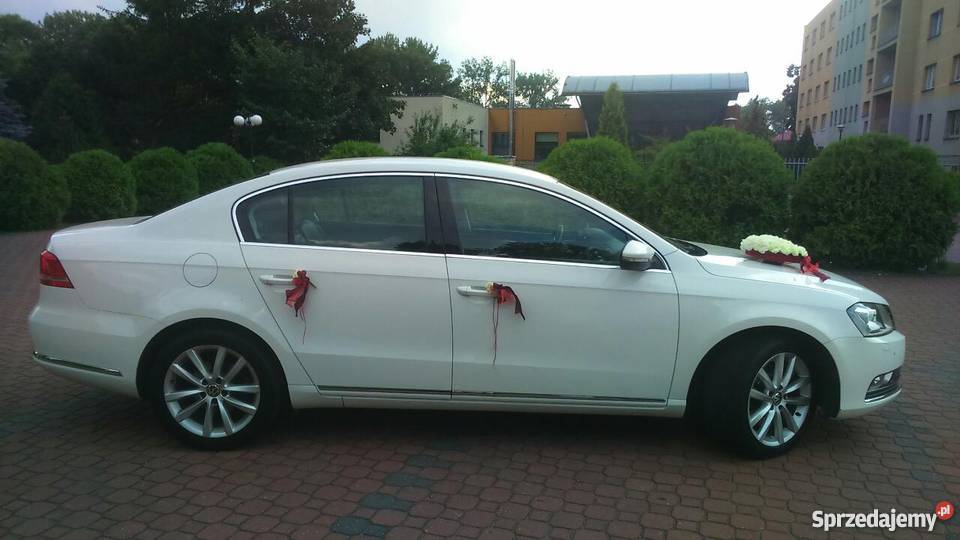LIMUZYNA PASSAT B7 BIAŁY DO ŚLUBU UPOMINEK PARY Kraków