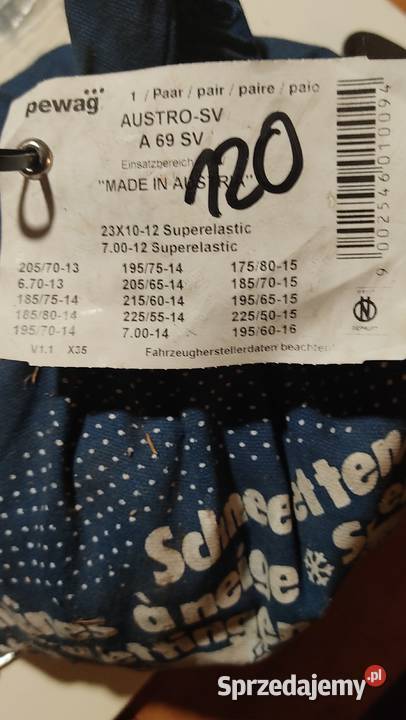 Łańcuchy antypoślizgowe do wózków Wilczyn