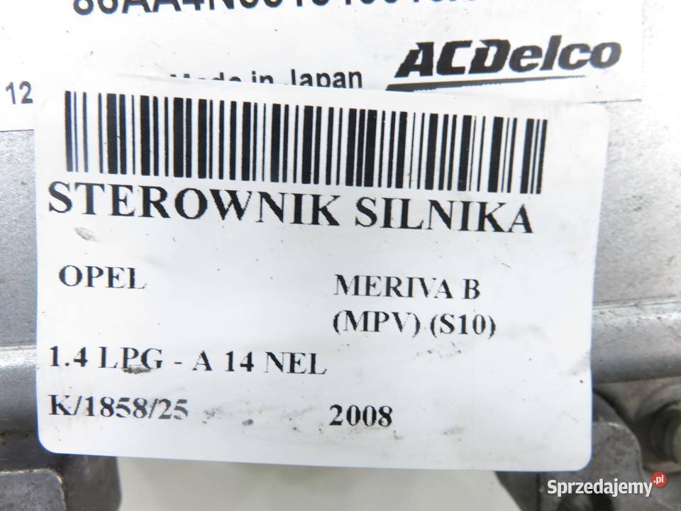 STEROWNIK OPEL MERIVA B 14 LPG 12647212