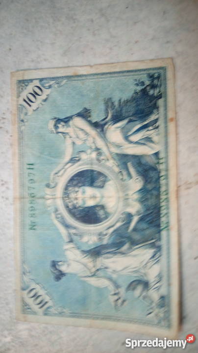 Banknoty 100 marek 1908r 1000 marek 20000 marek Błaszki sprzedam