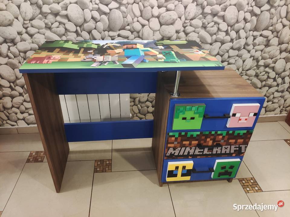 Biurko Minecraft 3 duże szuflady promocja Biurka Nowy Sącz sprzedam