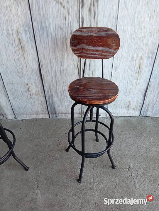 stołki barowe hokery w stylu industrialnym Diwhy