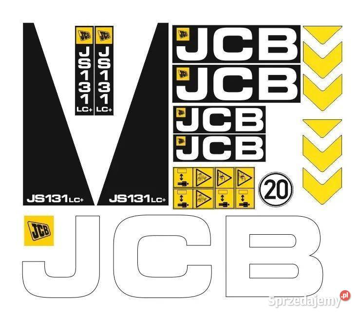 Naklejki oklejenie naklejka JCB JS131LC Janików