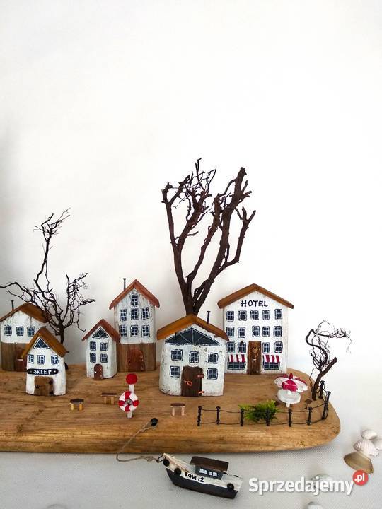 Dekoracja z drewna morskiego wspomnienie z Wrocław