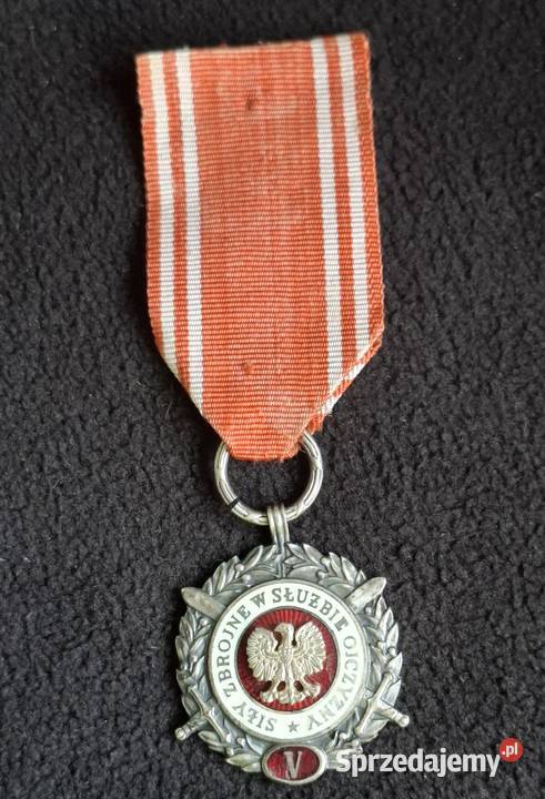 Unikat Srebrny Medal Siły Zbrojne V pomorskie Wejherowo