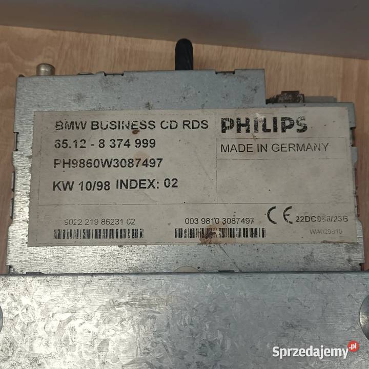 Radio CD Business RDS do BMW 5 E39 Ulhówek