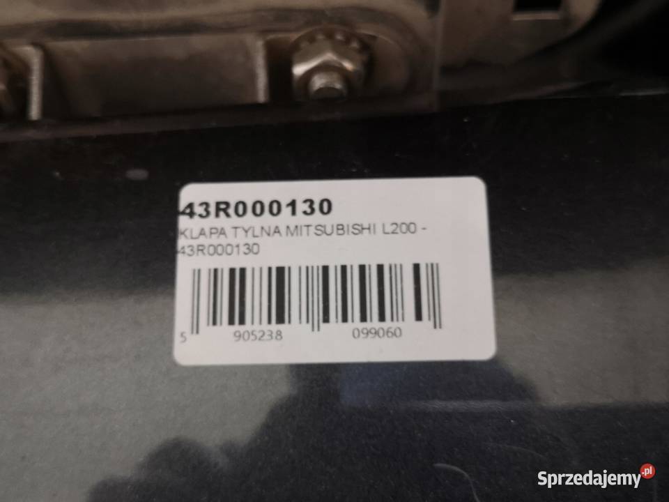 KLAPA TYLNA MITSUBISHI L200 FULLBACK HARDTOP