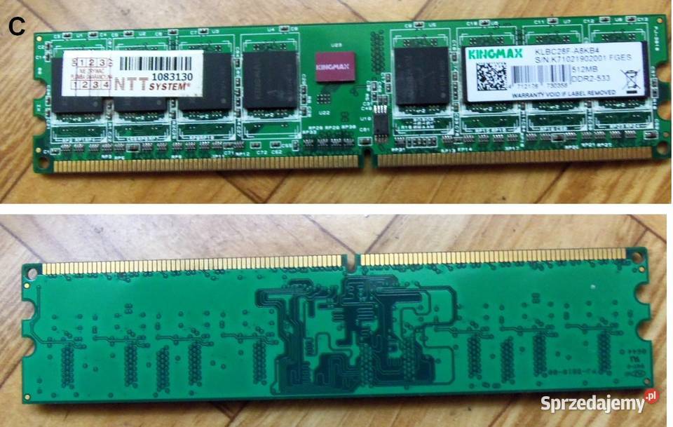 Pamięć RAM DDR 2 512 MB i 1GB Głuchołazy