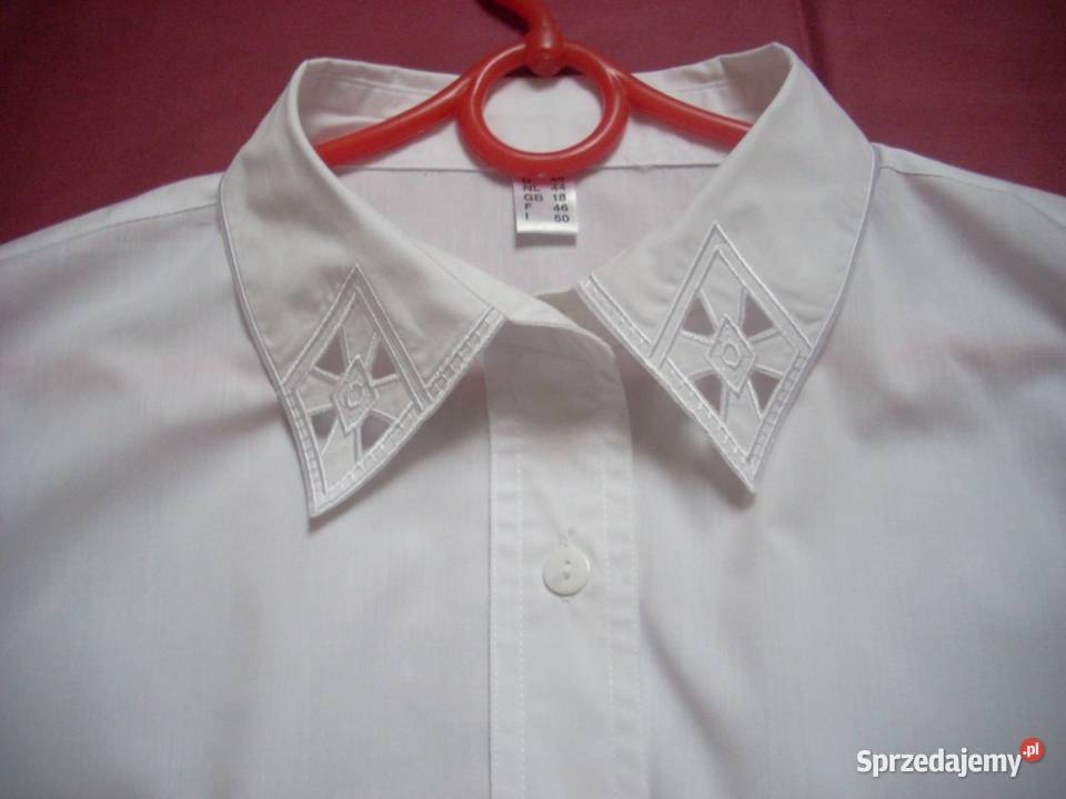 Elegancka Biała koszuka Haft 44 46 Nowy Sącz sprzedam