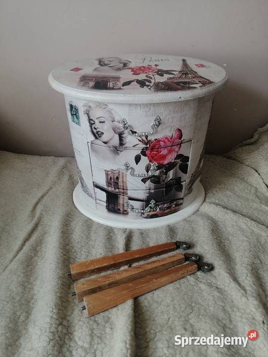 Komoda Paris Marilyn Monroe Wieża Eiffla Róża dolnośląskie Legnica
