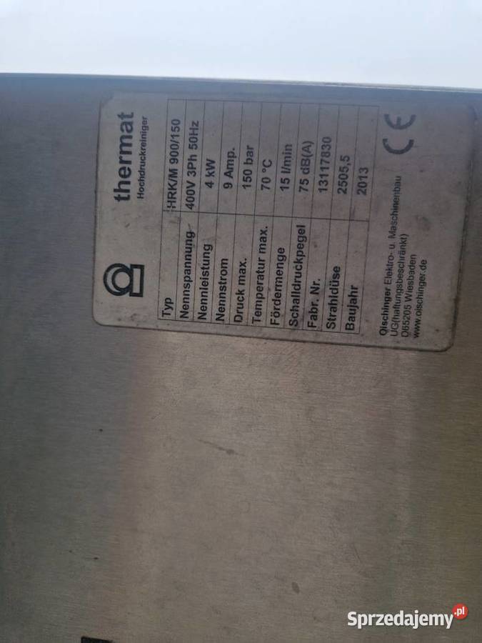 Myjka ciśnieniowa profesjonalna stal nierdzewna Żeliszów