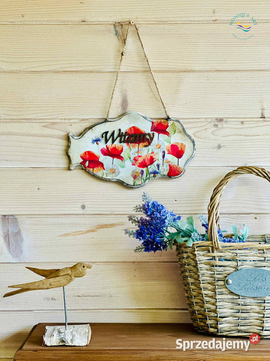 Szafka na buty ręcznie malowana sielska 20cm Jelcz-Laskowice