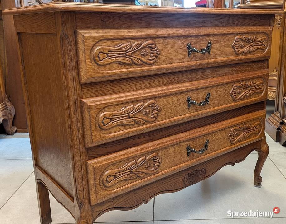 Dębowa komoda ludwikowskasklep Dąbrowa Górnicza