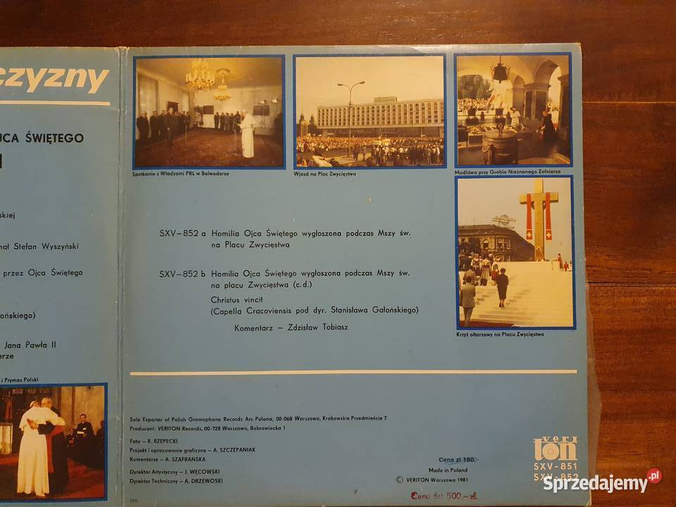 Jan Paweł IIPielgrzymka do ojczyzny 1 Warszawa sprzedam