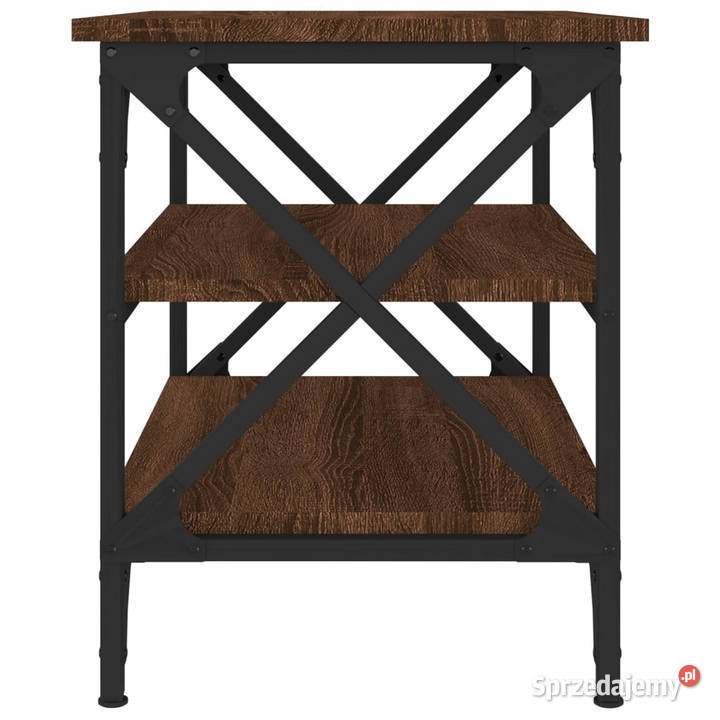 Stolik boczny brązowy dąb 55x38x45 materiał Warszawa