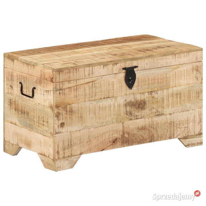 Skrzynia z litego surowego drewna mango WM328293 Warszawa