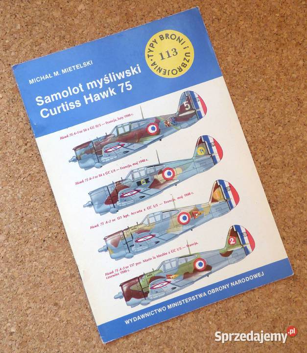 W Mietelski Samolot myśliwski Curtiss Hawk 75 Warszawa