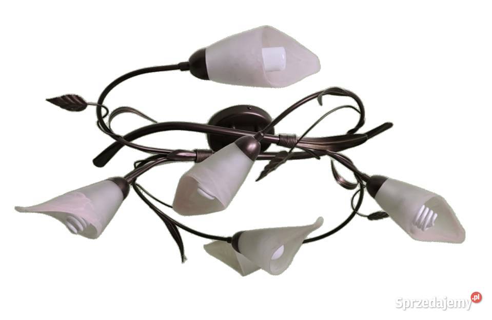 Lampa sufitowa 6x E14 miedź antyczna sprzedam