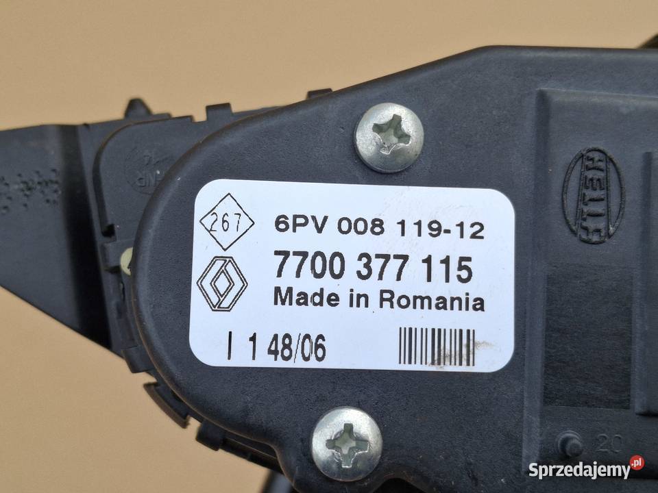 RENAULT MASTER MASCOTT POTENCJOMETR GAZU PEDAŁ Bieleń