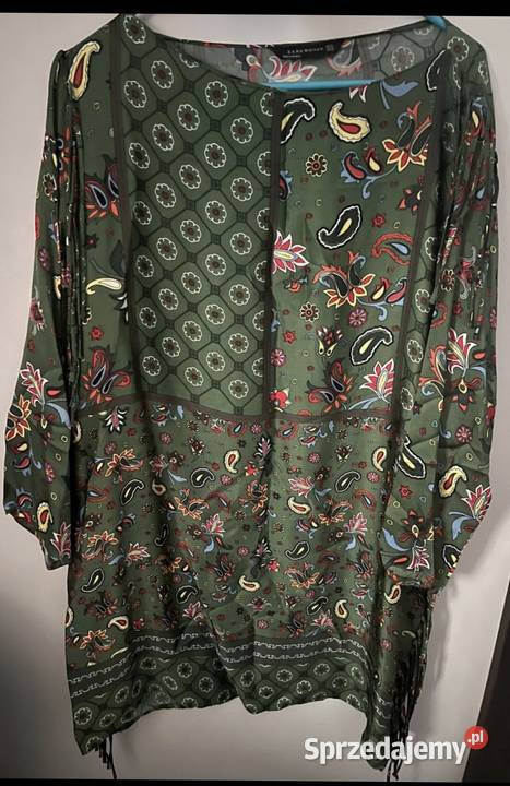 Tunika sukienka Zara XL w orientalnym stylu z Rozmiar 42(XL) sprzedam