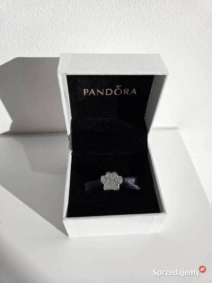 Charms Lśniący odcisk łapy łapka srebrny Liszki