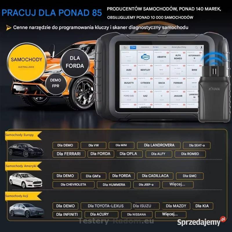 XTOOL D8W Can FD DoIP wifi język Polski Radom