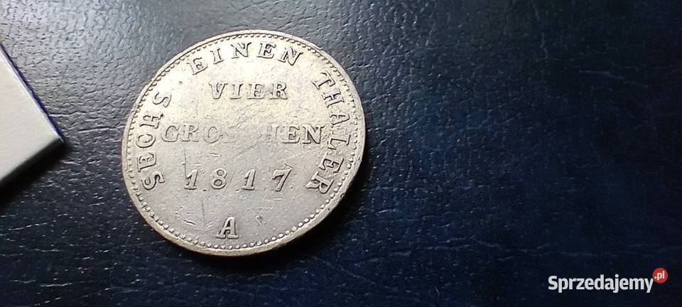 Stare monety 4 grosze 1817 Niemcy srebro Lesko