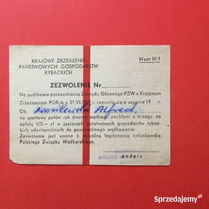 1901 Legitymacja PZW Szczecin