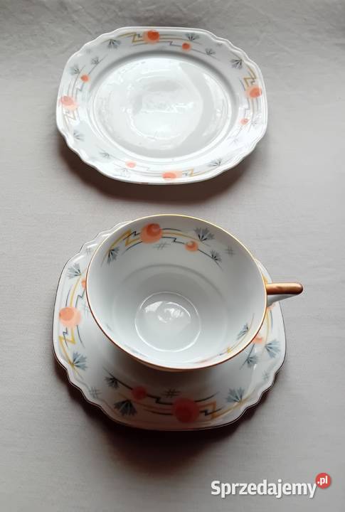 Zestaw śniadaniowy trio art deco Schornding Koźminek