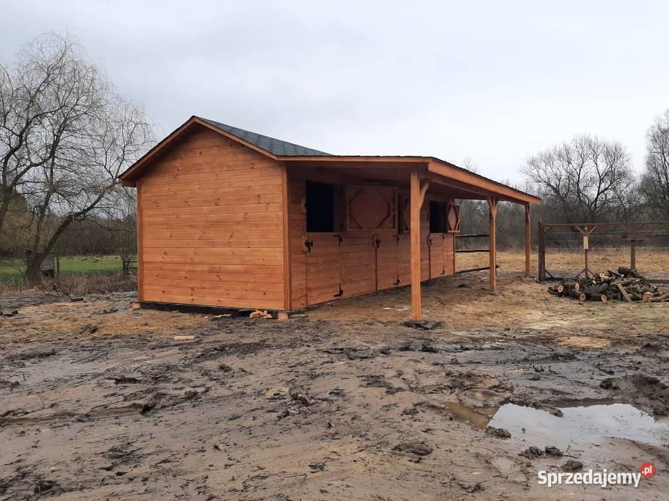 Stajnia konia drewniana Boksy koni Dom i Ogród Łódź