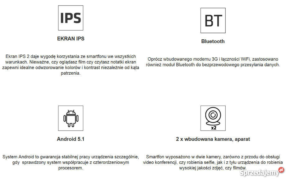 Smartfon OVERMAX VERTIS 4012 YOU 4x13 IPS Akcesoria GSM Poznań