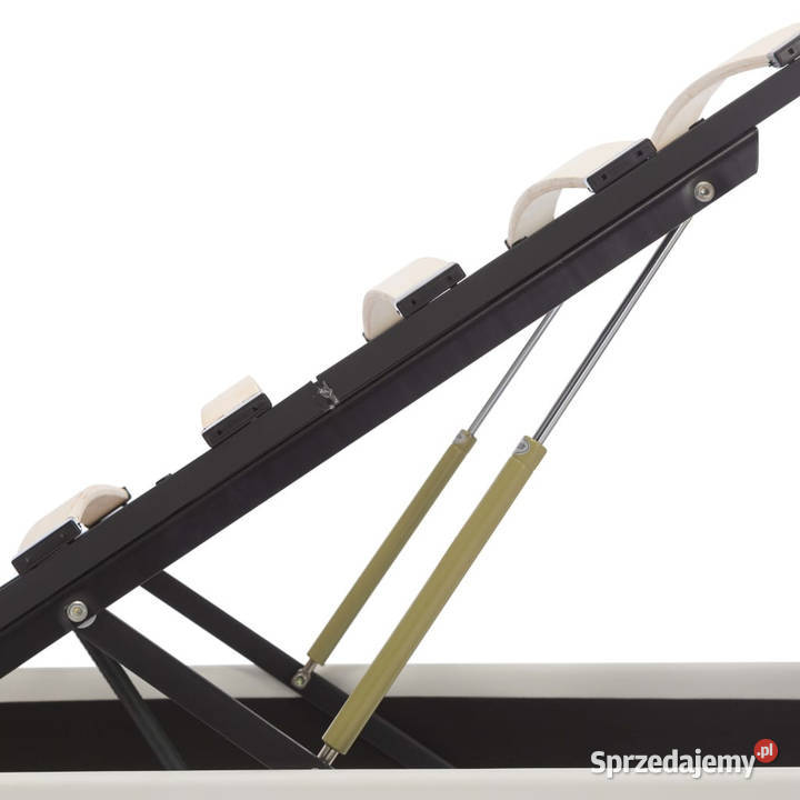 Rama łóżka z podnośnikiem i LED biała ekoskóra 212cm mazowieckie