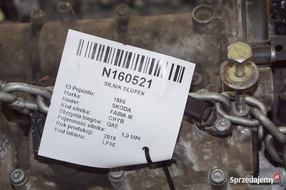 SILNIK SŁUPEK SKODA FABIA III CHYB Lipno