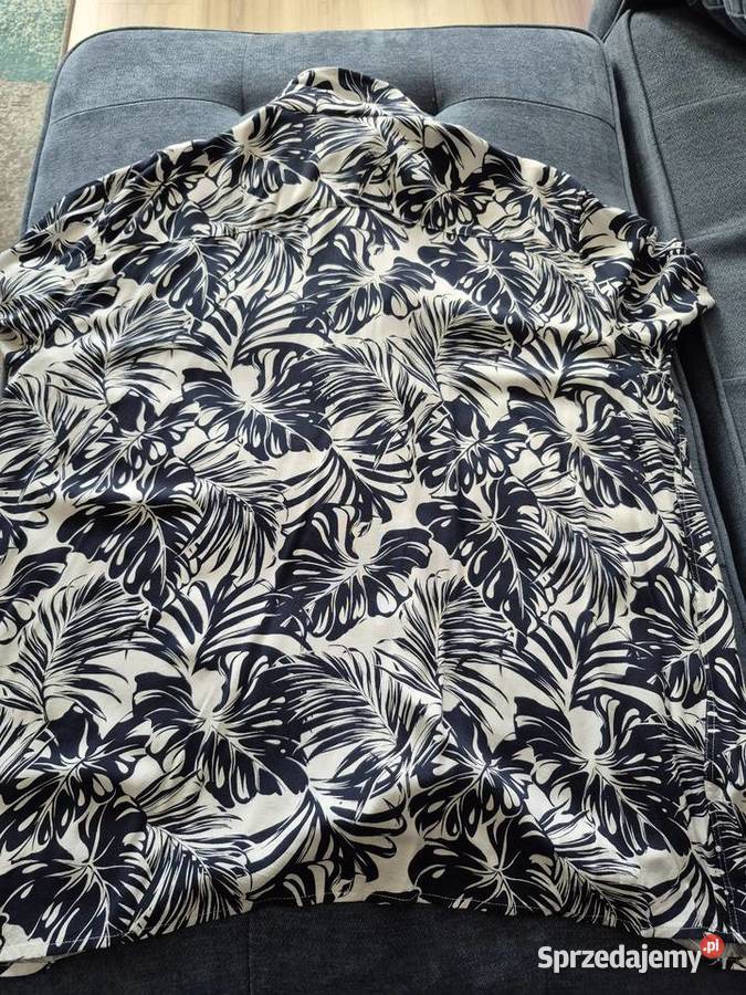 Męska koszula hawajska XMAIL r XXL Czarnobiała w Rozmiar XXL Odzież codzienna Jelenia Góra sprzedam