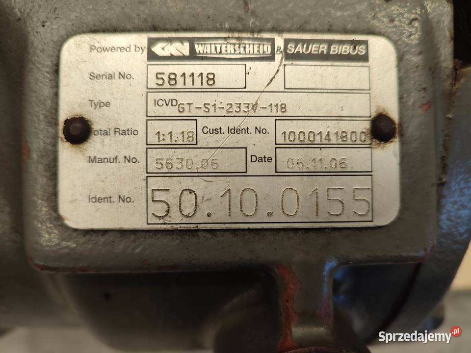 Skrzynia biegów CLAAS Skorpion 7045 581118 wielkopolskie