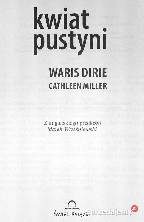 Kwiat pustyni Waris Dirie Cathleen Miller Rok wydania 2010 lubelskie Chełm