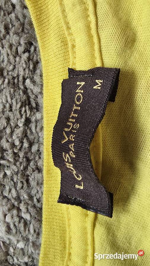 Louis Vuitton Żółty TShirt Monogram 100 Bawełna Rozmiar M Odzież codzienna podkarpackie Tarnobrzeg