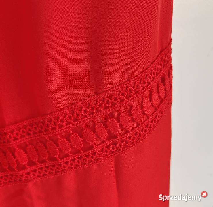 Czerwona zwiewna spódnica Esmara 46 3XL plus