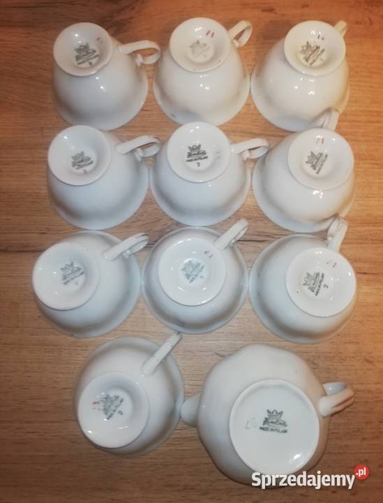 Komplet starej porcelany z PRL Warszawa